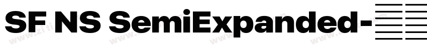 SF NS SemiExpanded字体转换